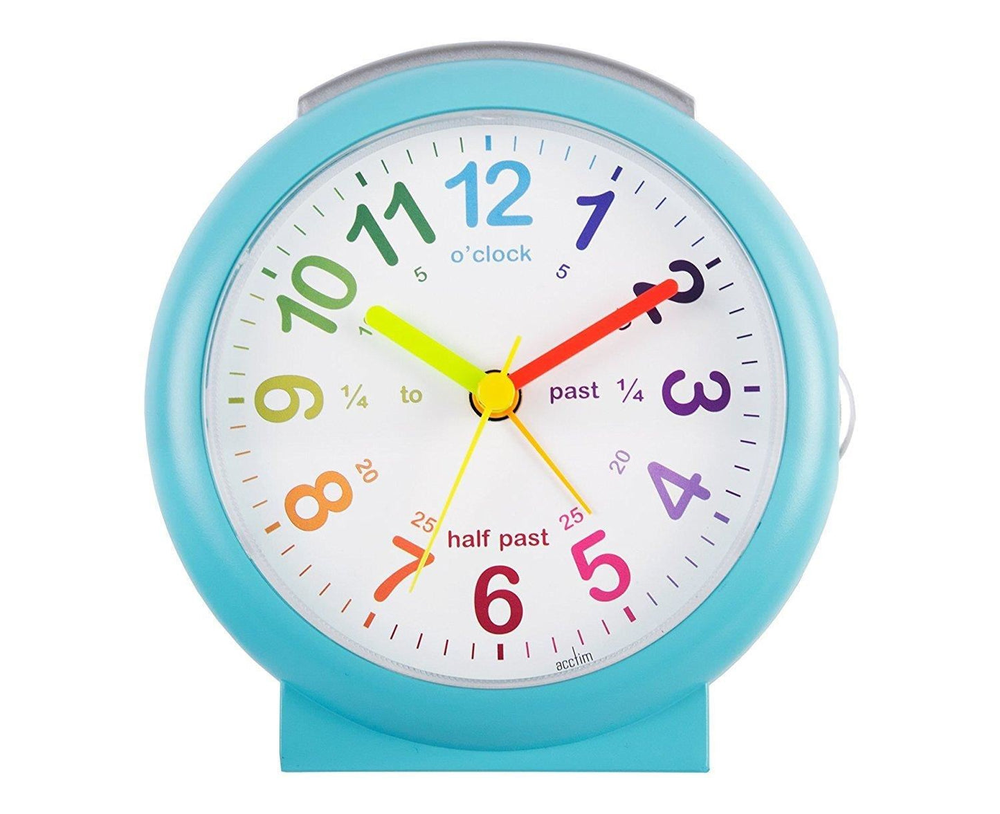 Acctim LULU 2 Childrens Time Teaching Bold Sweep Seconds Alarm Clock 1521 Available Multiple Colour