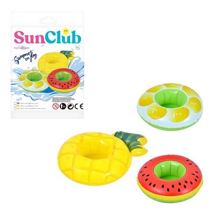 Sun Club Inflatable Fruit Design Cup Holders (Carton of 72)