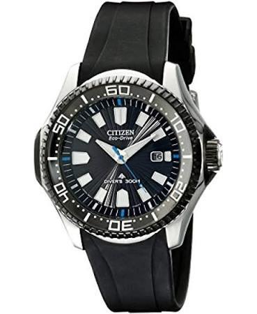 Citizen Promaster Diver Men's Eco-Drive Rubber Strap Watch BN0085-01E, Quartz Movement, Rubber Strap, 47mm Case