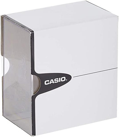 Casio Ladies Fashion White Dial Gold Case Leather Strap Watch Ltp-v001gl-7budf