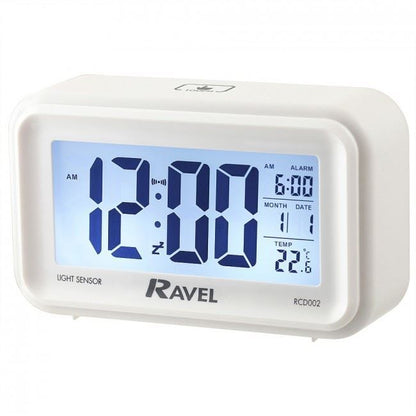 Ravel Digital LCD Touch Alarm Clock RCD002 Available Multiple Colour