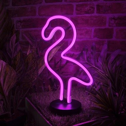 Global Gizmos 30cm Flamingo LED Neon Light (Carton of 10)