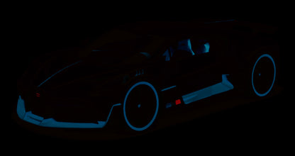 Burago 1:18 Scale Model Car 18-11045 - Bugatti Divo - Grey/Blue