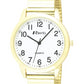 Ravel Mens Basic Bold Number White Dial Expander Bracelet Watch R0232
