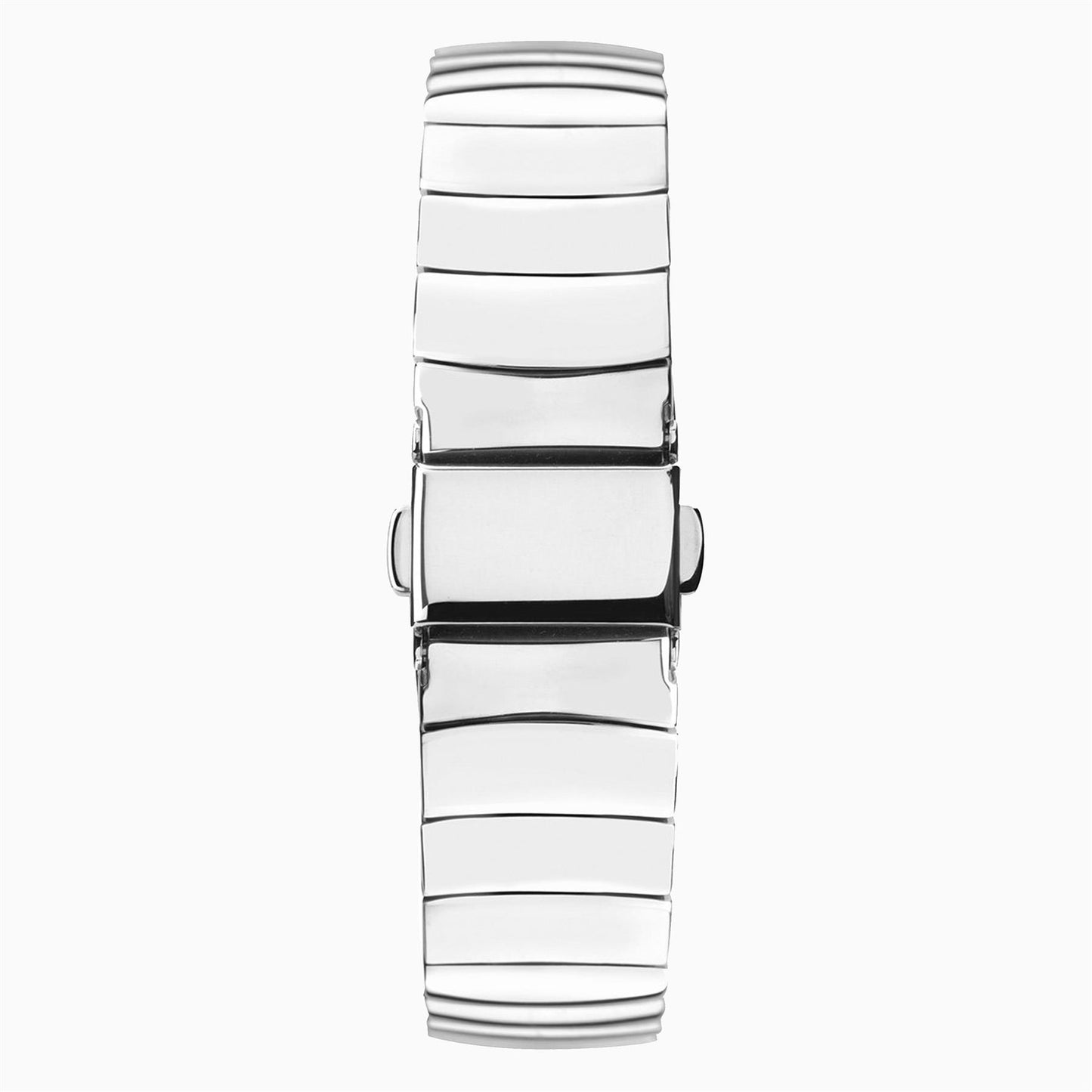 Seksy Rocks® Ladies Watch | Silver Case & Stainless Steel Bracelet With Black Dial | 2741