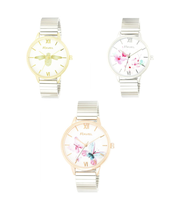 Ravel Women's Design Dial Bracelet Watch RF009 Available Multiple Colour