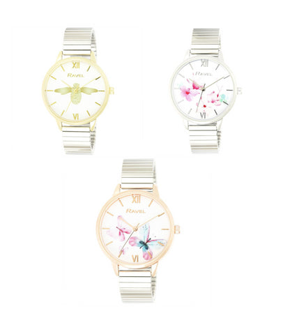 Ravel Women's Design Dial Bracelet Watch RF009 Available Multiple Colour