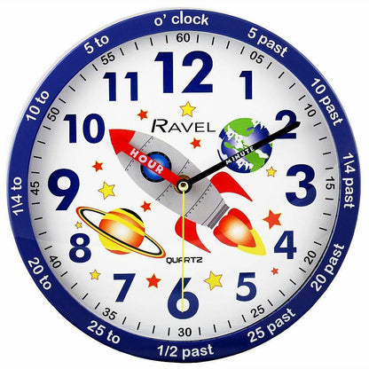 Ravel Time Teacher Wall Clock For Childrens Bedroom R.KC