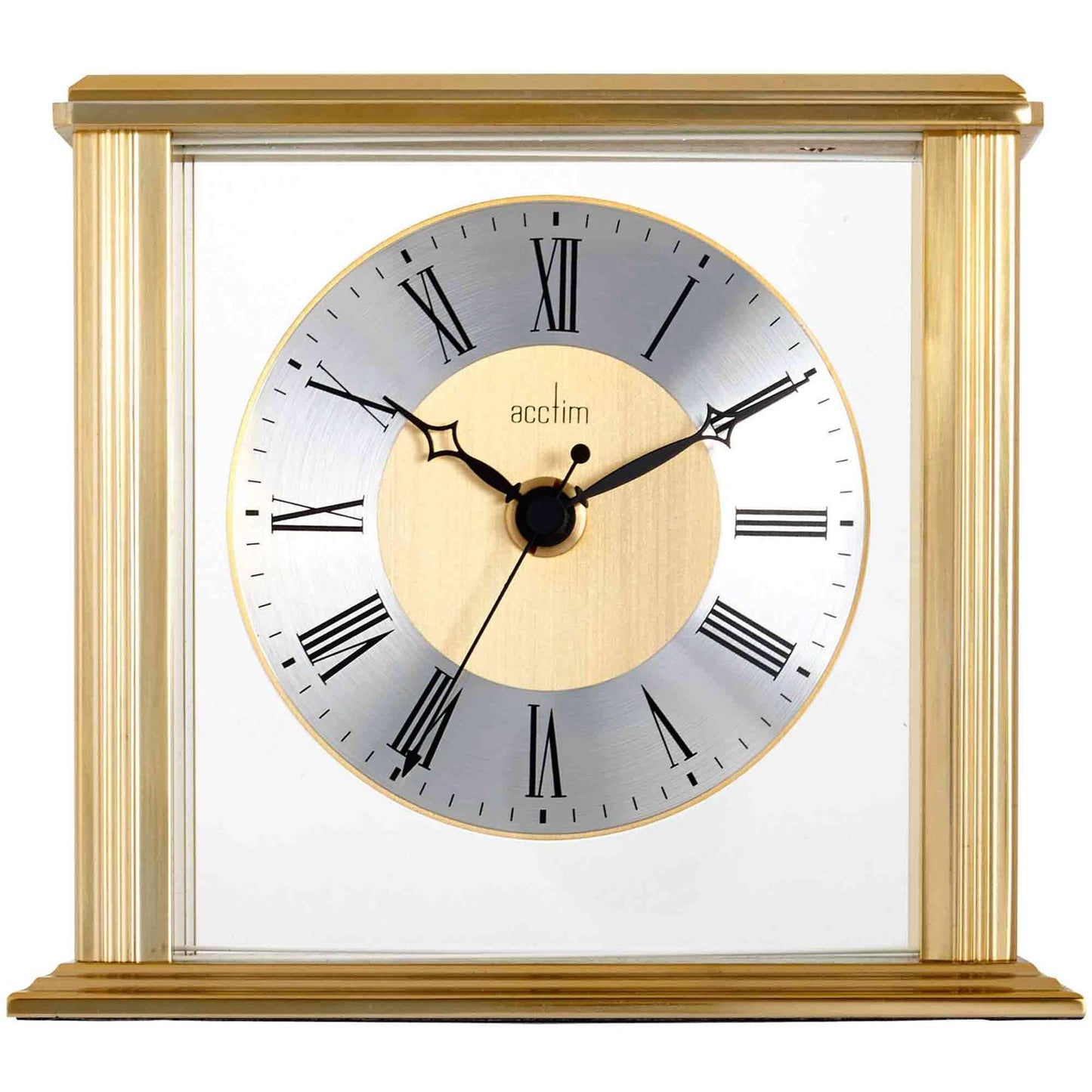 Acctim Hamilton Mantel Clock, Brass Effect 36248