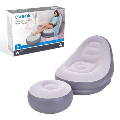 Avenli Deluxe Lounger with Foot Stool (Carton of 4)