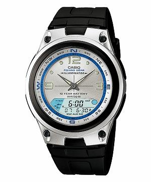 Casio Men's Analogue & Digital Out Gear Fishing Illuminator Watch - AW-82-7AVDF