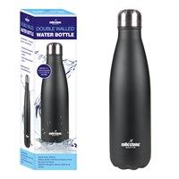 Milestone 500ML Double Walled S/S Drinking Bottle - Black (Carton of 12)