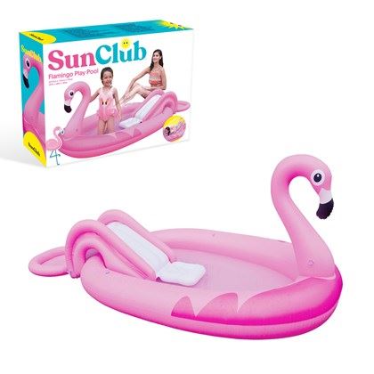 Sun Club 2M Flamingo Play Pool with Water Spray (Carton of 3)