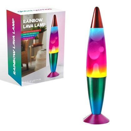 Global Gizmos 16" Rainbow Lava Lamp (Carton of 6)