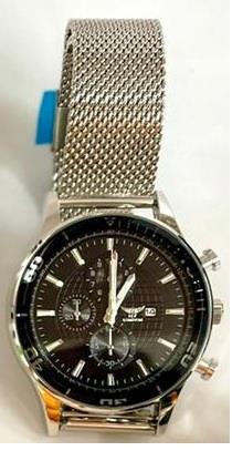 NY London Mens Fashion Dated Mesh Strap Watch PI-7632 Available Multiple Colour