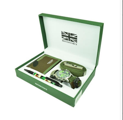Geneva British Force Army Mens Watch Gift Set 27081