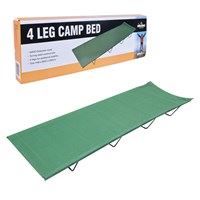 Milestone 4 Legs Folding Camping Bed (Blue) (Carton of 1)