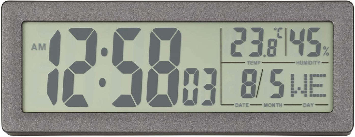 Acctim Karminski Digital Alarm Clock in Grey - 16007