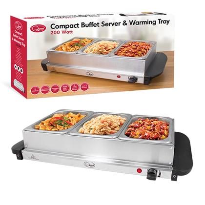 Quest Compact Buffet Server & Warming Plate (Carton of 3)