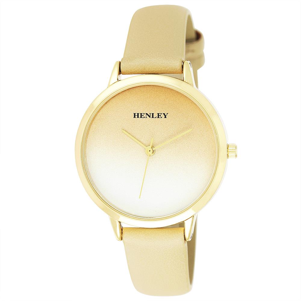 Henley Ladies Fashion Dress Analogue Leather Strap Watch H06165.2