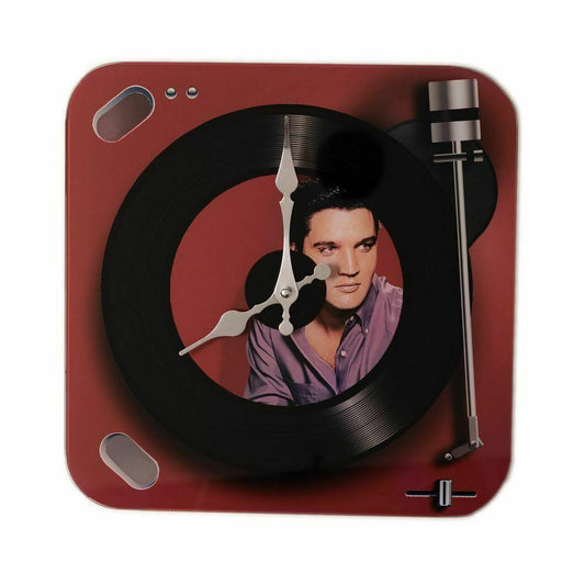 HOMETIME Iconic Collection Record Player Wall Clock - Elvis