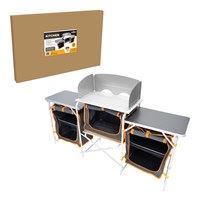Milestone Camping Kitchen - Windshield + 3 working Tables (Carton of 1)