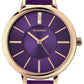 Sekonda Editions Purple Dial Rose Gold Case Purple Strap Ladies Watch 2497