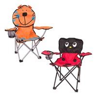 Milestone Kids Camping Chair - Assorted Ladybird or Tiger (Carton of 12)