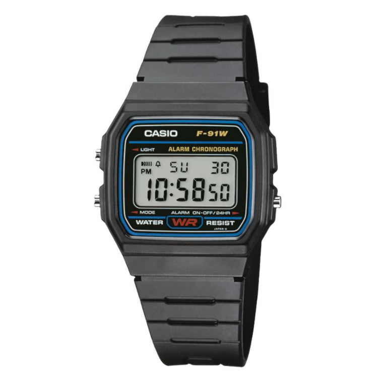 Casio Classic Digital LCD Men's Resin Digital Watch F-91W-1YER