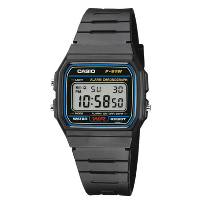 Casio Classic Fashion Digital LCD Men's Resin Digital Sports Watch F-91W-1YER