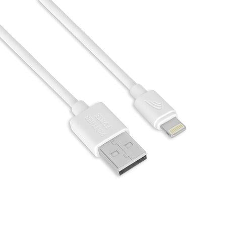 Panther Force 1 Metre Lightning to USB Cable (iPhone)- White