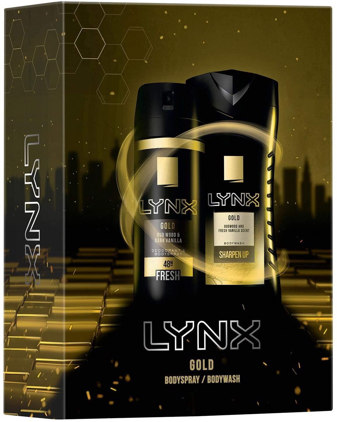 LYNX GOLD DUO SET 2PC (250ML SHOWER GEL & 150ML BODY SPRAY)