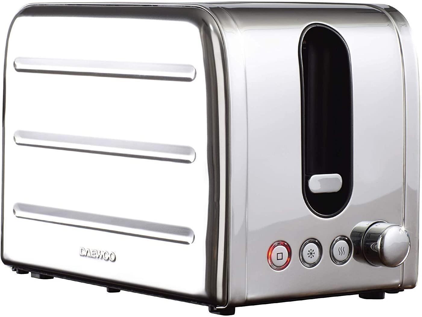 Daewoo Deauville 1.7L Kettle & 2–Slice Toaster Stainless Steel Set