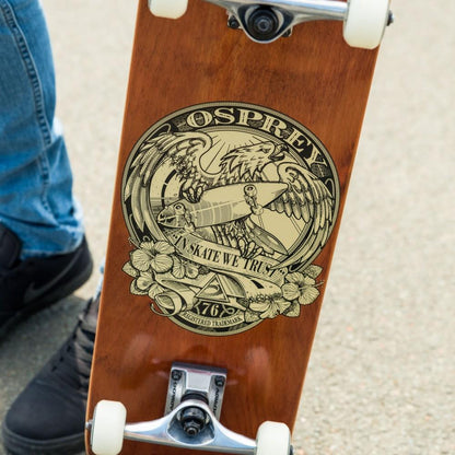 Osprey 31" Double Kick Skateboard - In Skate We Trust
