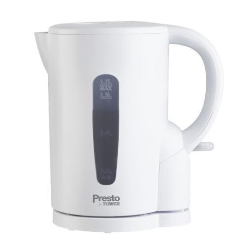 Tower Presto White 2 Slice Toaster and Tower Presto White Jug Kettle Set