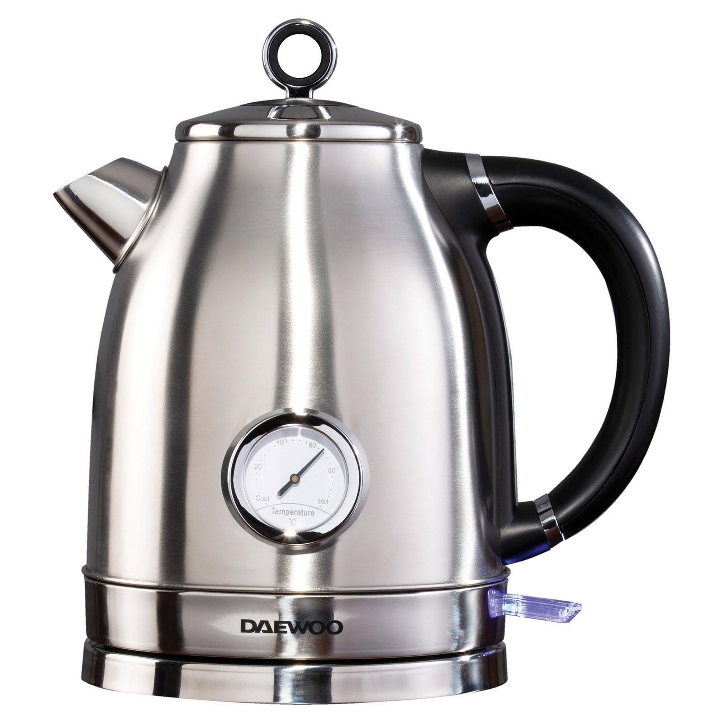 Daewoo Kingsbury 3Kw 1.7 Litres Stainless Steel Kettle With Temp Dial SDA1747