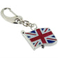 Coronation Special | Imperial Key Chain Clock Union Jack Mini Flag Silver | IMP745