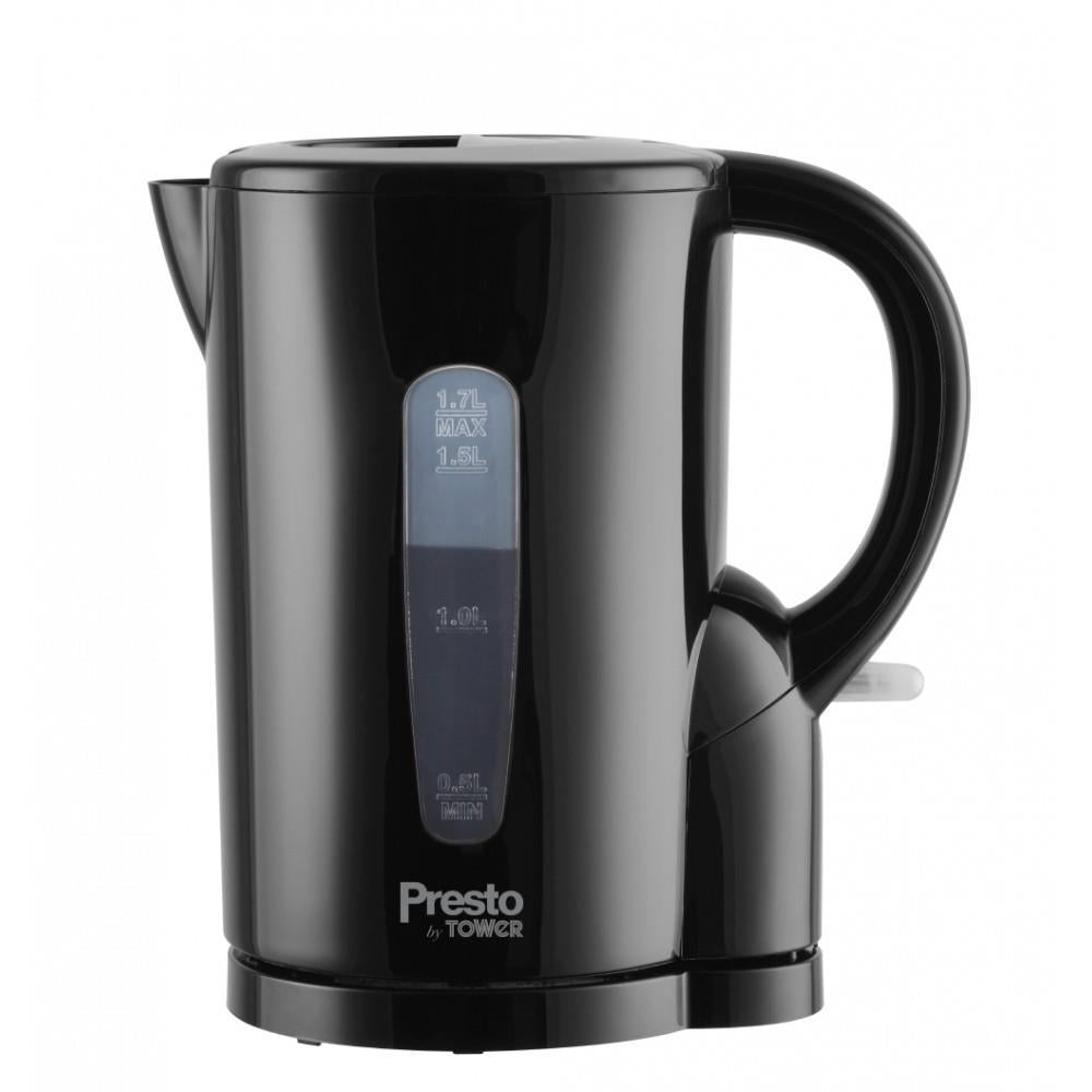 Tower Presto Black Jug Kettle 1.7Ltr 2.2kW PT10053BLK