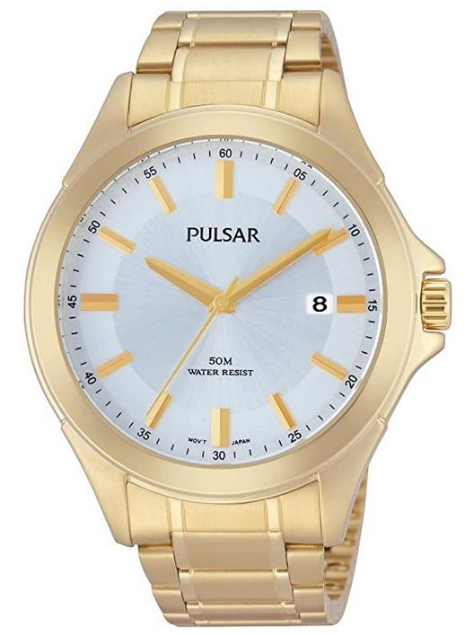 PULSAR GENTS GILT DRESS WATCH PS9306