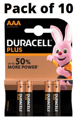 Duracell Simply AAA Alkaline Batteries Pack of 10