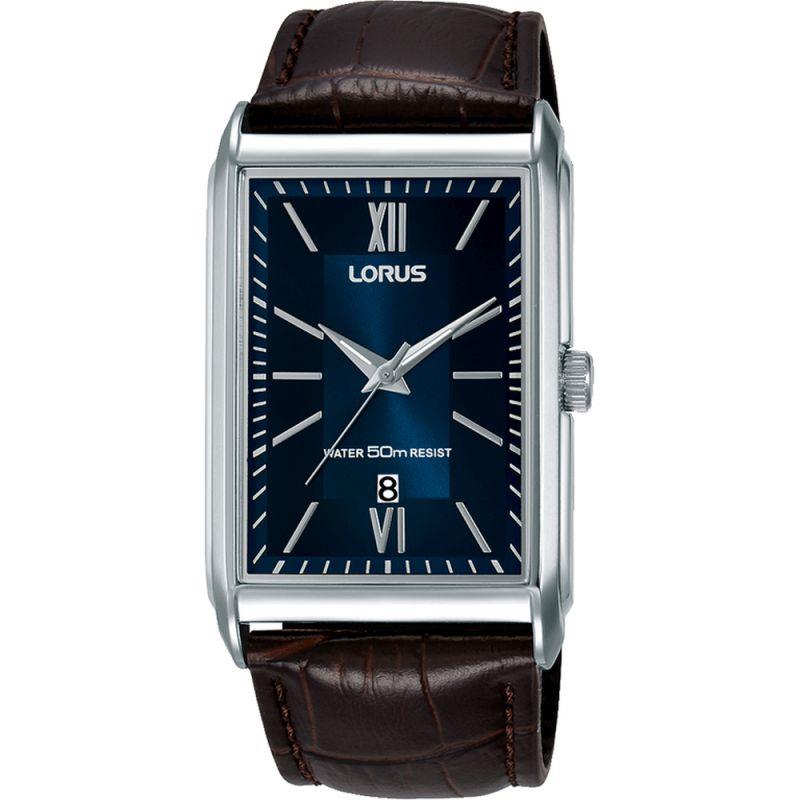 Lorus Mens Analogue Classic Quartz Watch With Leather Strap Rh911jx9