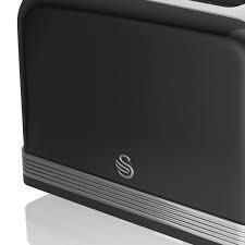 Swan	2 Slice Retro Black Toaster