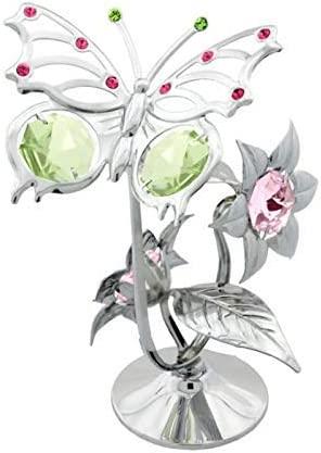 Crystocraft The Olivia Collection Butterfly Standing Free made with Swarovski Crystal Elements