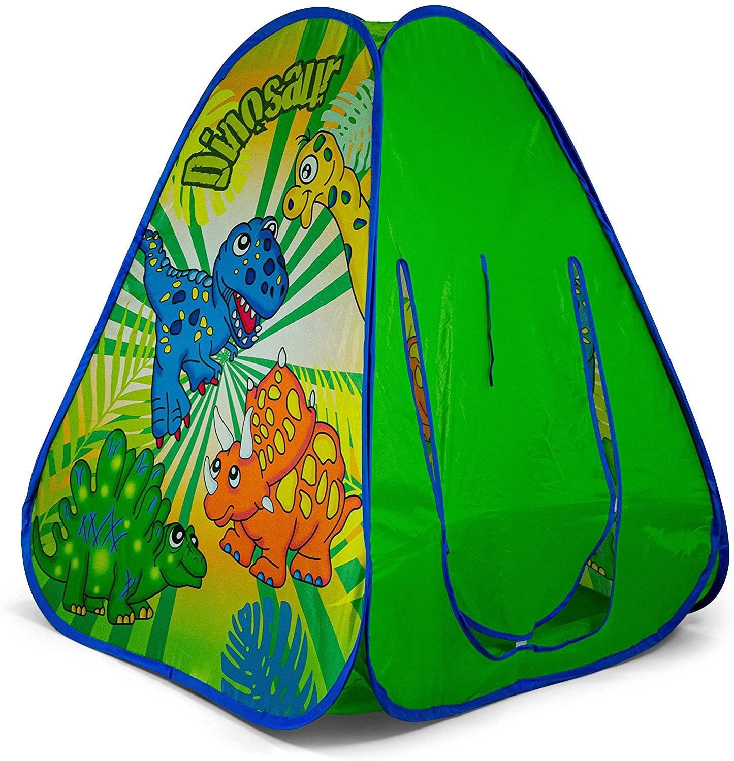 Ozbozz Dinosaur Hours of Fun Playing in Your pop up Tent, Green SV15482