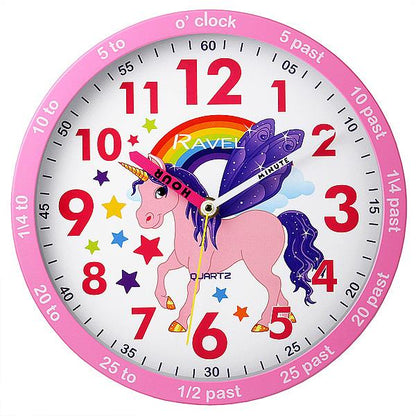 Ravel Time Teacher Wall Clock For Childrens Bedroom R.KC