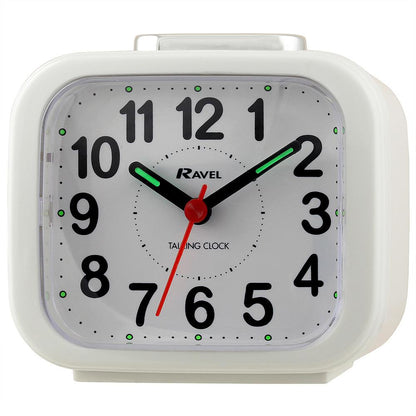 RAVEL TALKING QUARTZ ALARM CLOCK RCT1 AVAILABLE MULTIPLE COLOUR