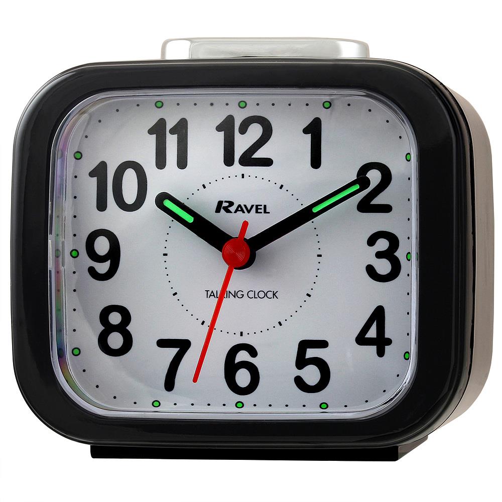 RAVEL TALKING QUARTZ ALARM CLOCK RCT1 AVAILABLE MULTIPLE COLOUR