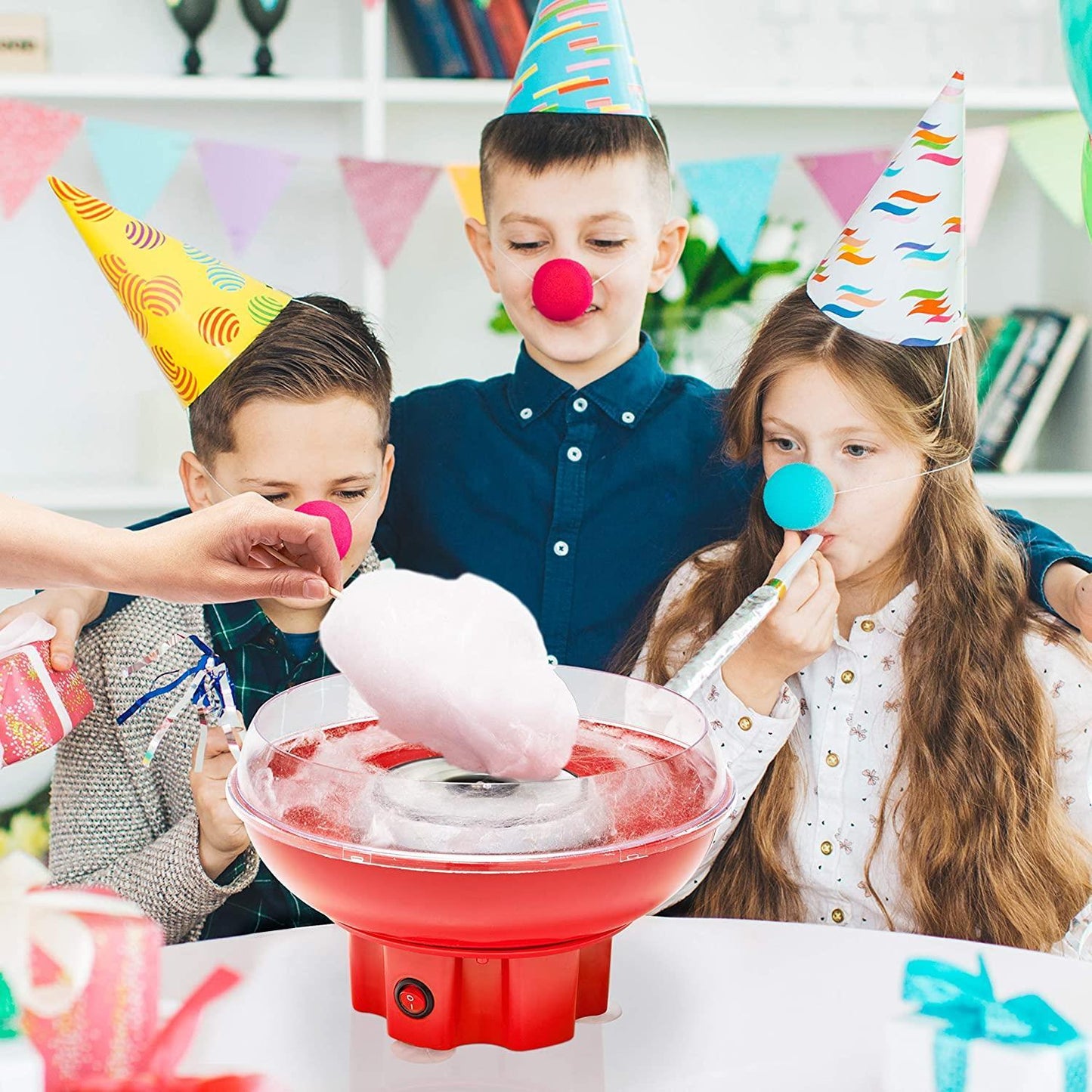 Global Gizmos Retro Candy Floss Maker Red 400W- 55889