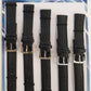 Black Leather Watch Straps Pk5 Available Sizes 12MM - 22MM 1015BK