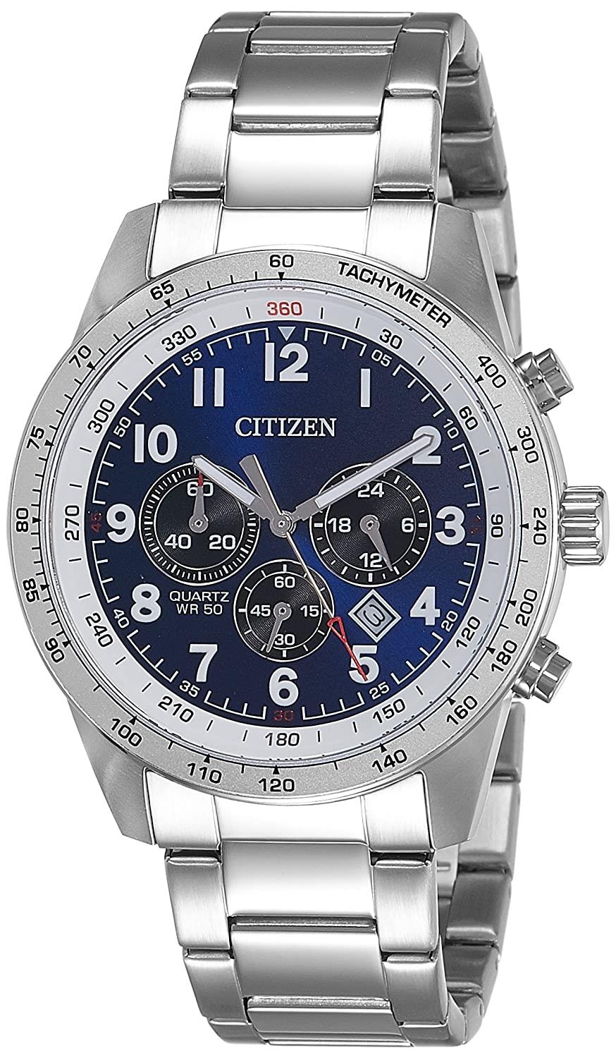 Citizen Eco-Drive Men's Chronograph Gilt Bracelet Watch AN8160-52L